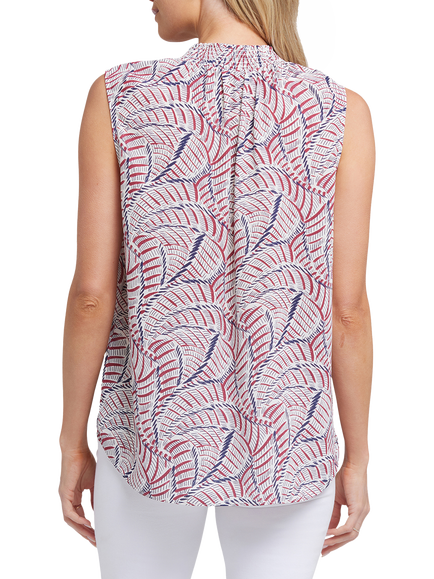 NYDJ Gemma Sleeveless Top, Calanda - view 2, Calanda