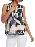 NYDJ Sleeveless Pintuck Blouse, Multi
