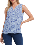NYDJ Sleeveless Pintuck Blouse, Placida