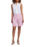 NYDJ Relaxed Linen Blend Shorts, Pink Nectar