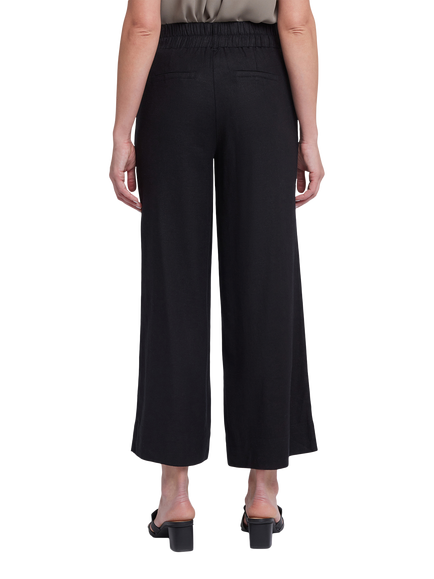 NYDJ Waverly Linen Blend Trousers - view 2, Black