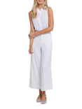 NYDJ Waverly Linen Blend Trousers, White