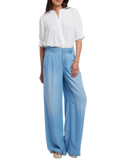 NYDJ Whitney Pleated Trousers, Canary Beach, Canary Beach