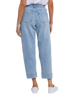 NYDJ High RIse Balloon Ankle Jeans - view 2, Santiago Sea