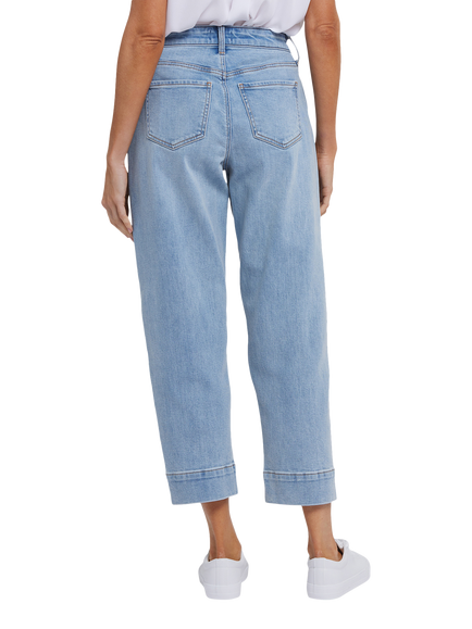 NYDJ High RIse Balloon Ankle Jeans - view 2, Santiago Sea