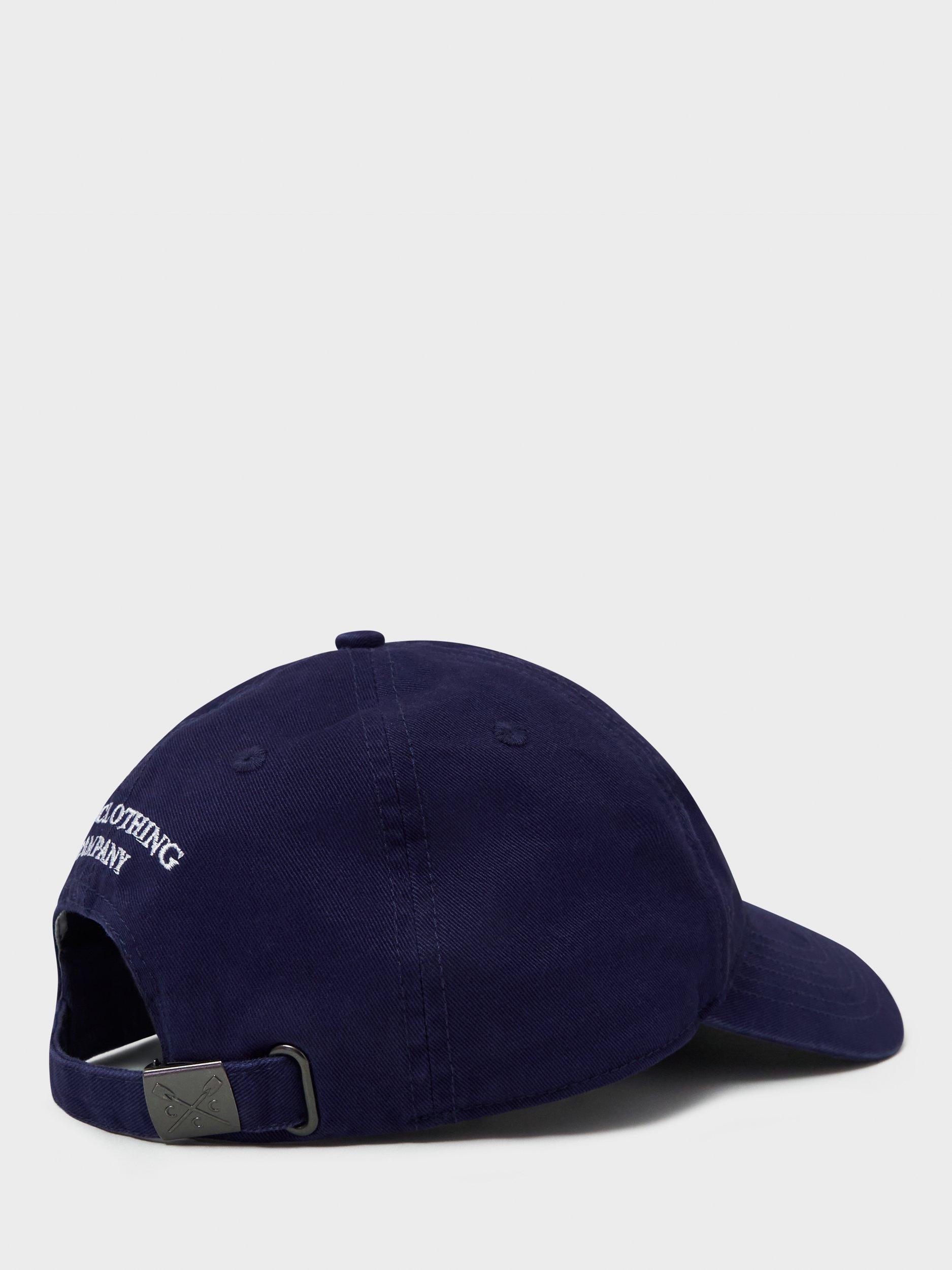 Product image 2 of 3, which shows Crew Clothing Crossed Oars Baseball Cap, Navy Blue, One Size