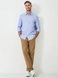 Crew Clothing Linen Blend Regular Fit Shirt, Sky Blue