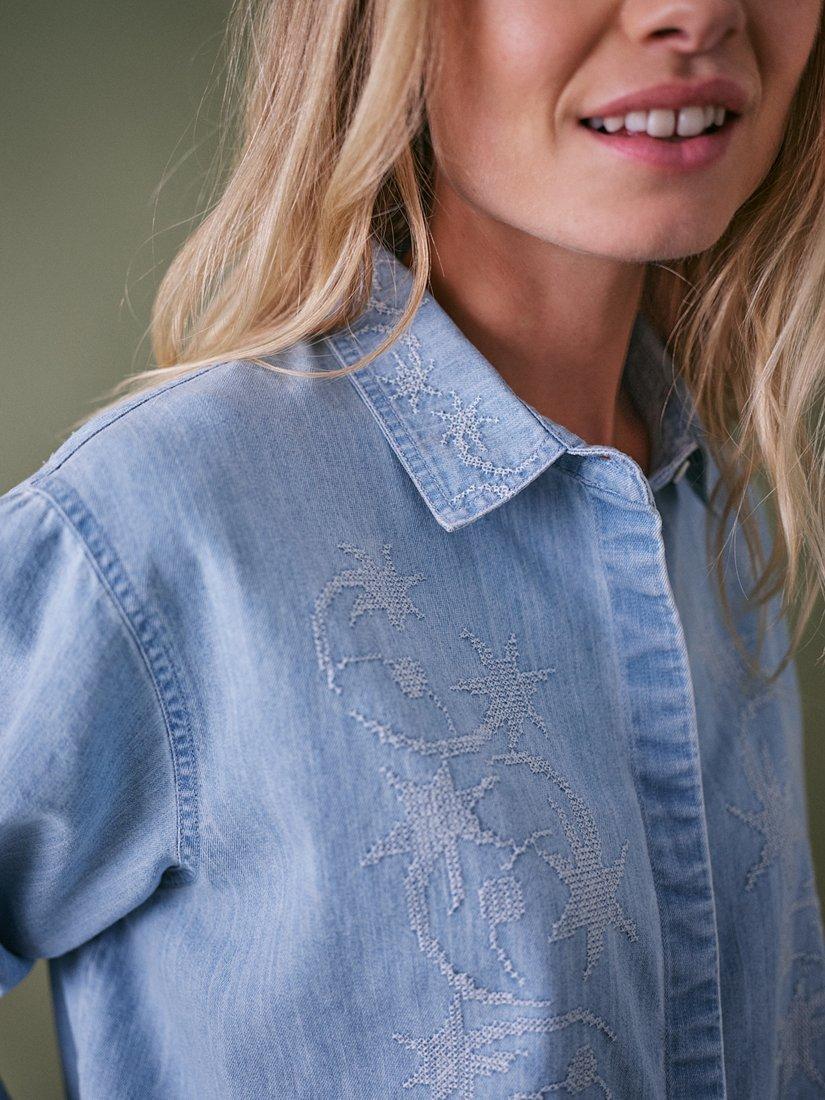 Product image 4 of 5, which shows Cape Cove Stars Denim Shirt, Denim, XS