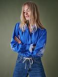 Cape Cove Jewel Carla Blouse, Electric Blue