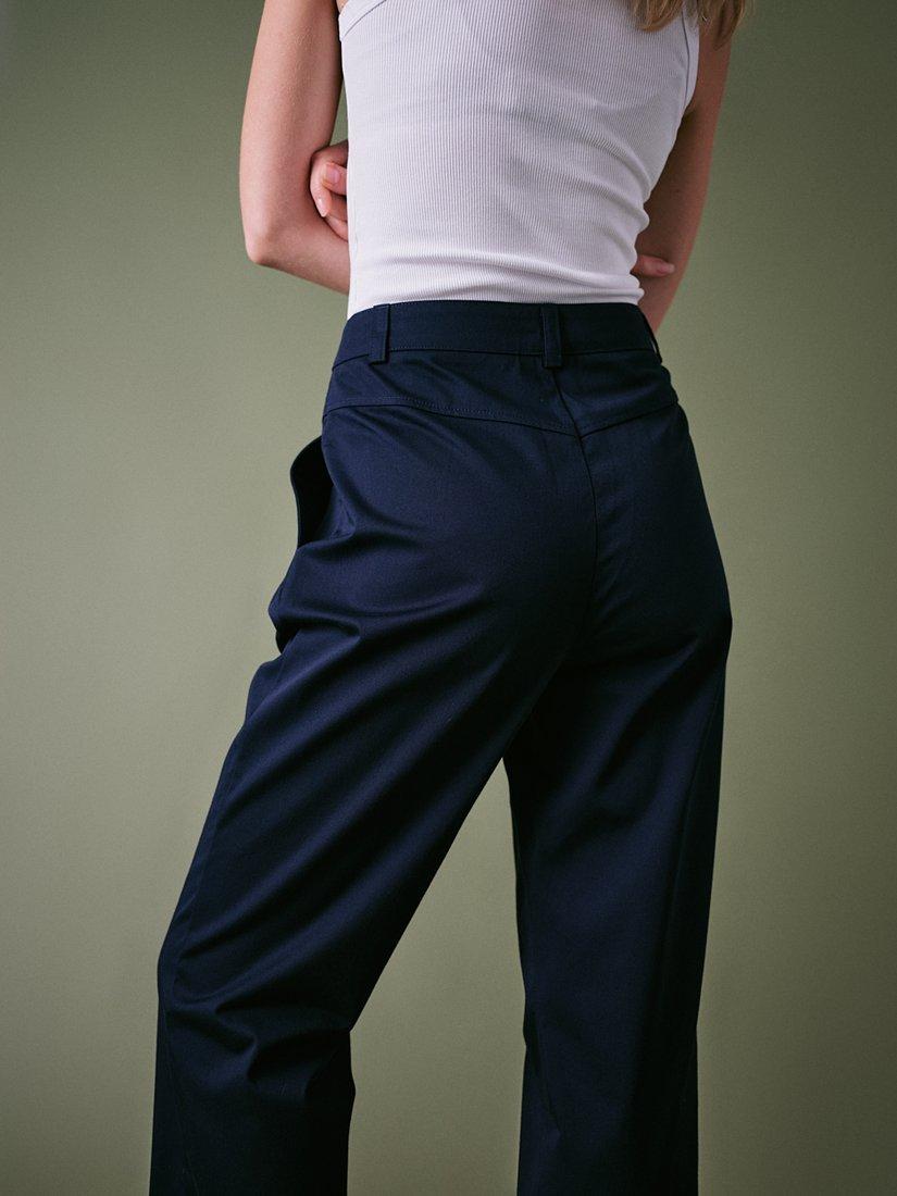 Product image 3 of 6, which shows Cape Cove Buoy Cotton Twill Chinos, Blue, XS