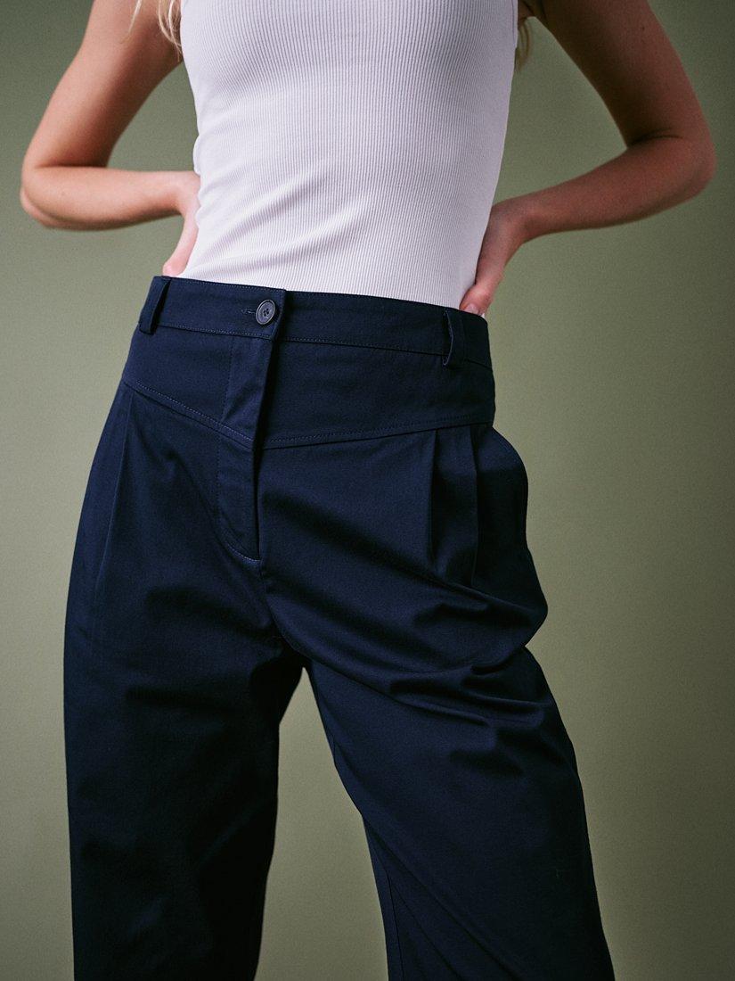 Product image 4 of 6, which shows Cape Cove Buoy Cotton Twill Chinos, Blue, XS