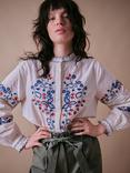 Cape Cove Wild Strawberries & Cream Top, Egrey Ivory