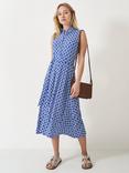 Crew Clothing Emma Sleeveless Geometric Midi Shirt Dress