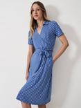 Crew Clothing Dani Jersey Dress, Multi Blue