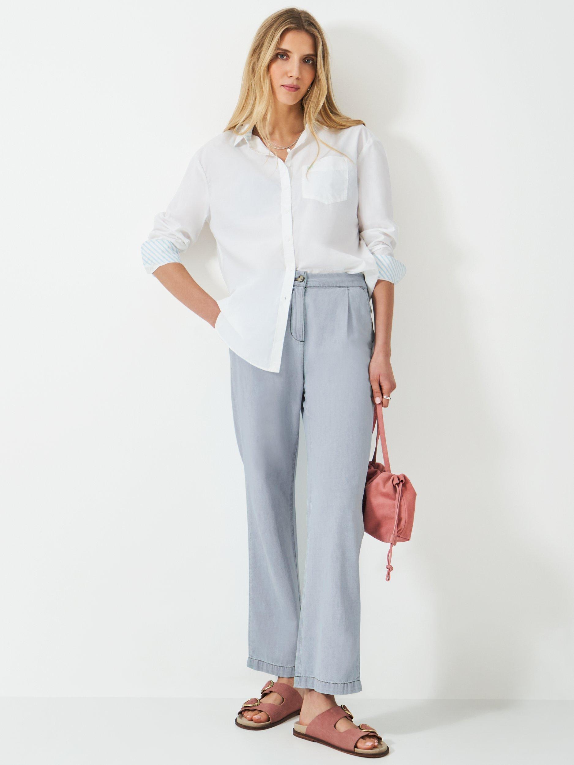 Product image 1 of 5, which shows Crew Clothing Demi Straight Jeans, Indigo Blue, 8