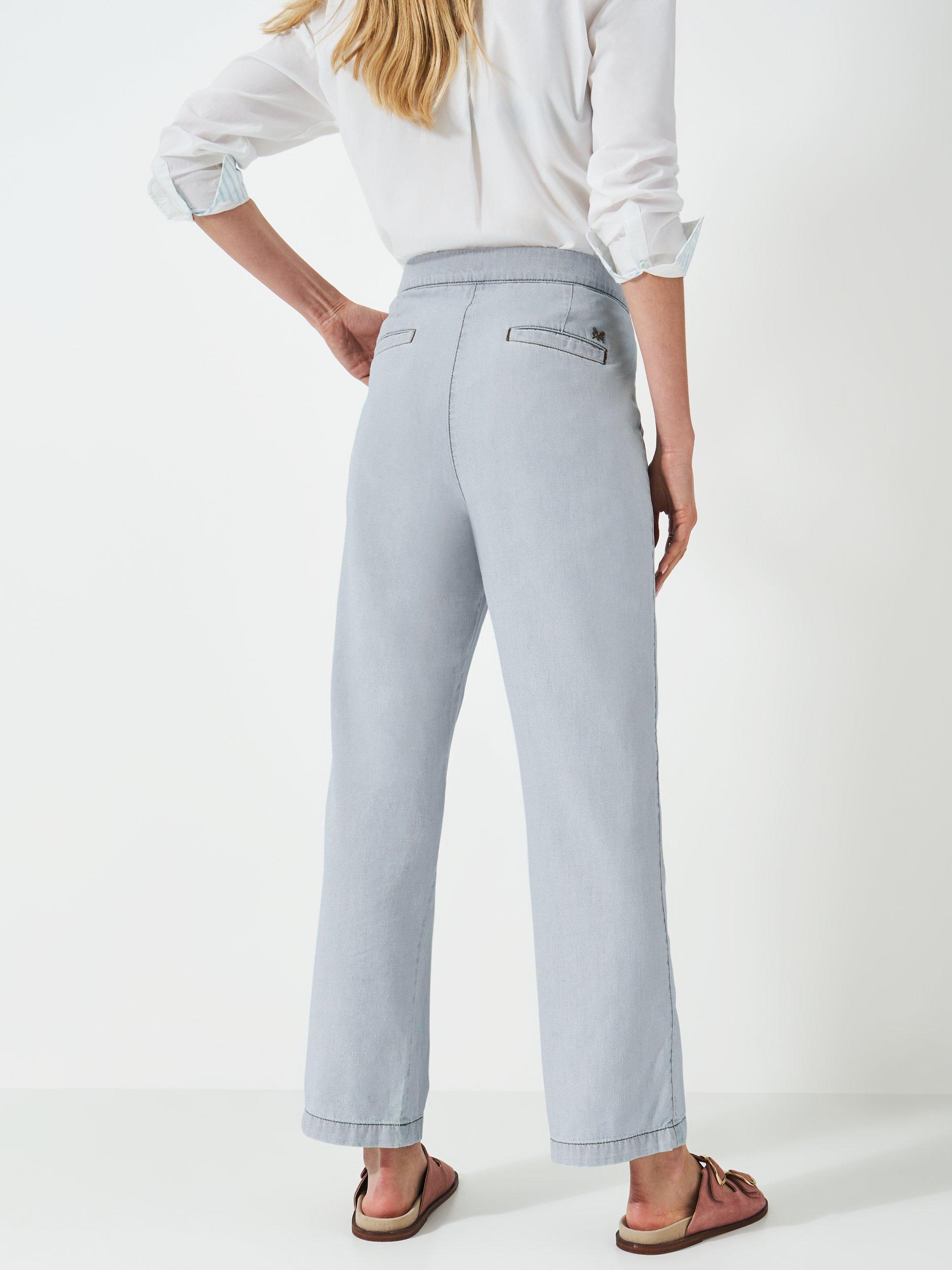 Product image 2 of 5, which shows Crew Clothing Demi Straight Jeans, Indigo Blue, 8
