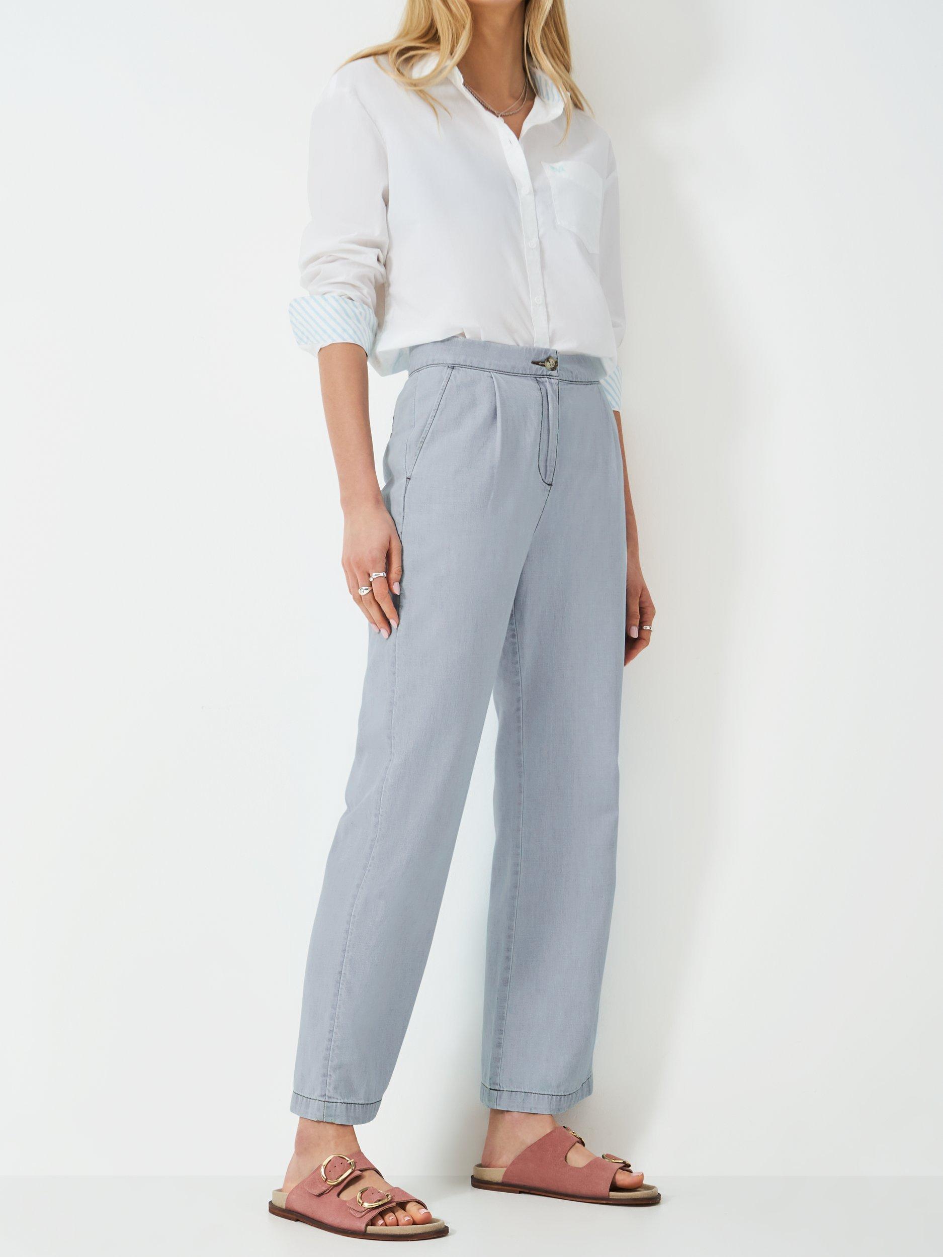 Product image 3 of 5, which shows Crew Clothing Demi Straight Jeans, Indigo Blue, 8