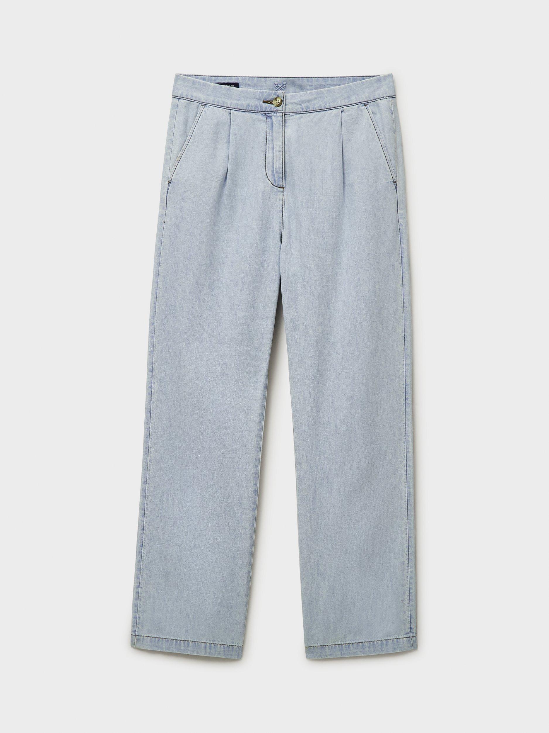 Product image 5 of 5, which shows Crew Clothing Demi Straight Jeans, Indigo Blue, 8