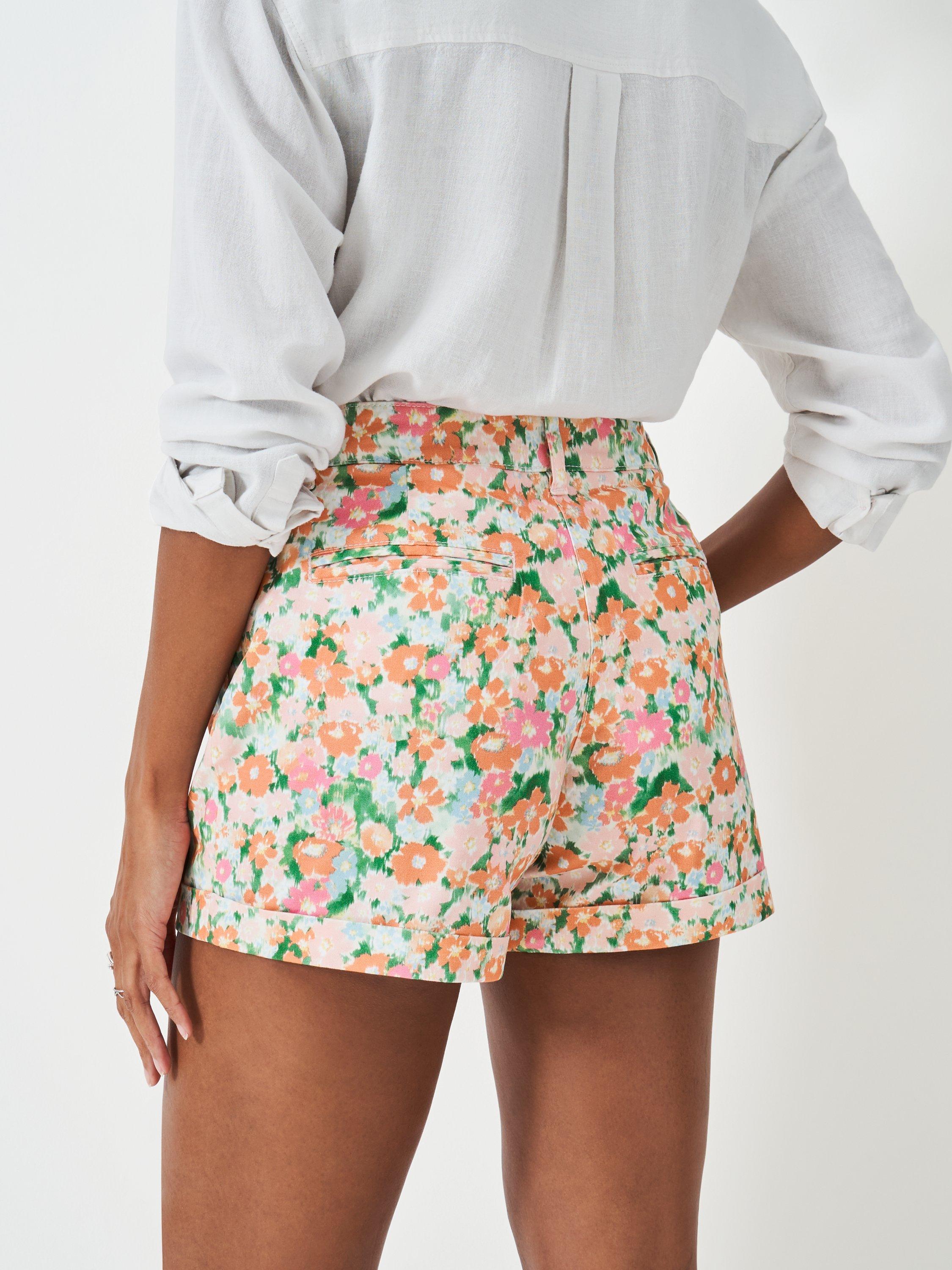 Product image 3 of 5, which shows Crew Clothing Tilda Chino Shorts, Multi Orange, 10