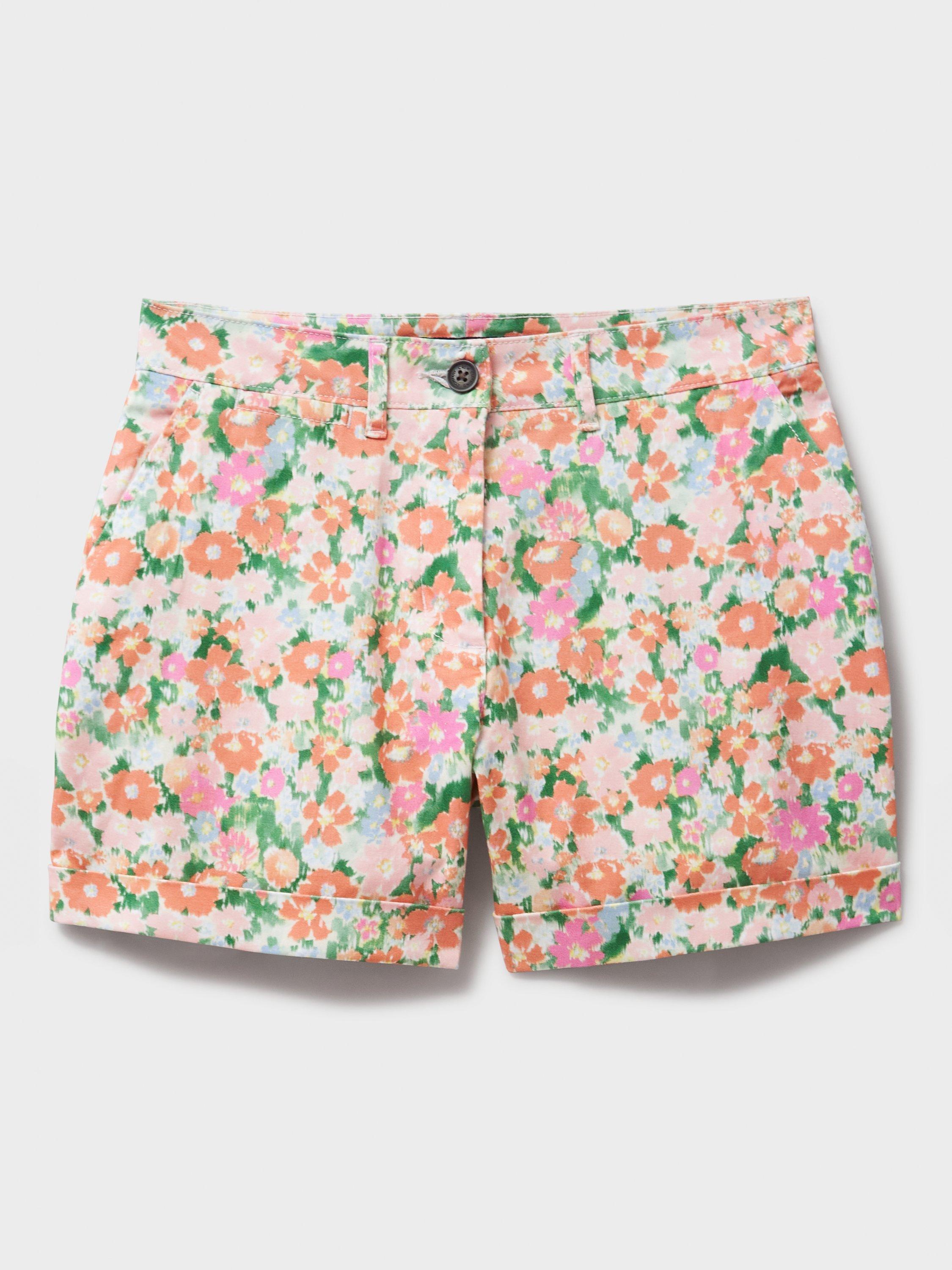 Product image 5 of 5, which shows Crew Clothing Tilda Chino Shorts, Multi Orange, 10