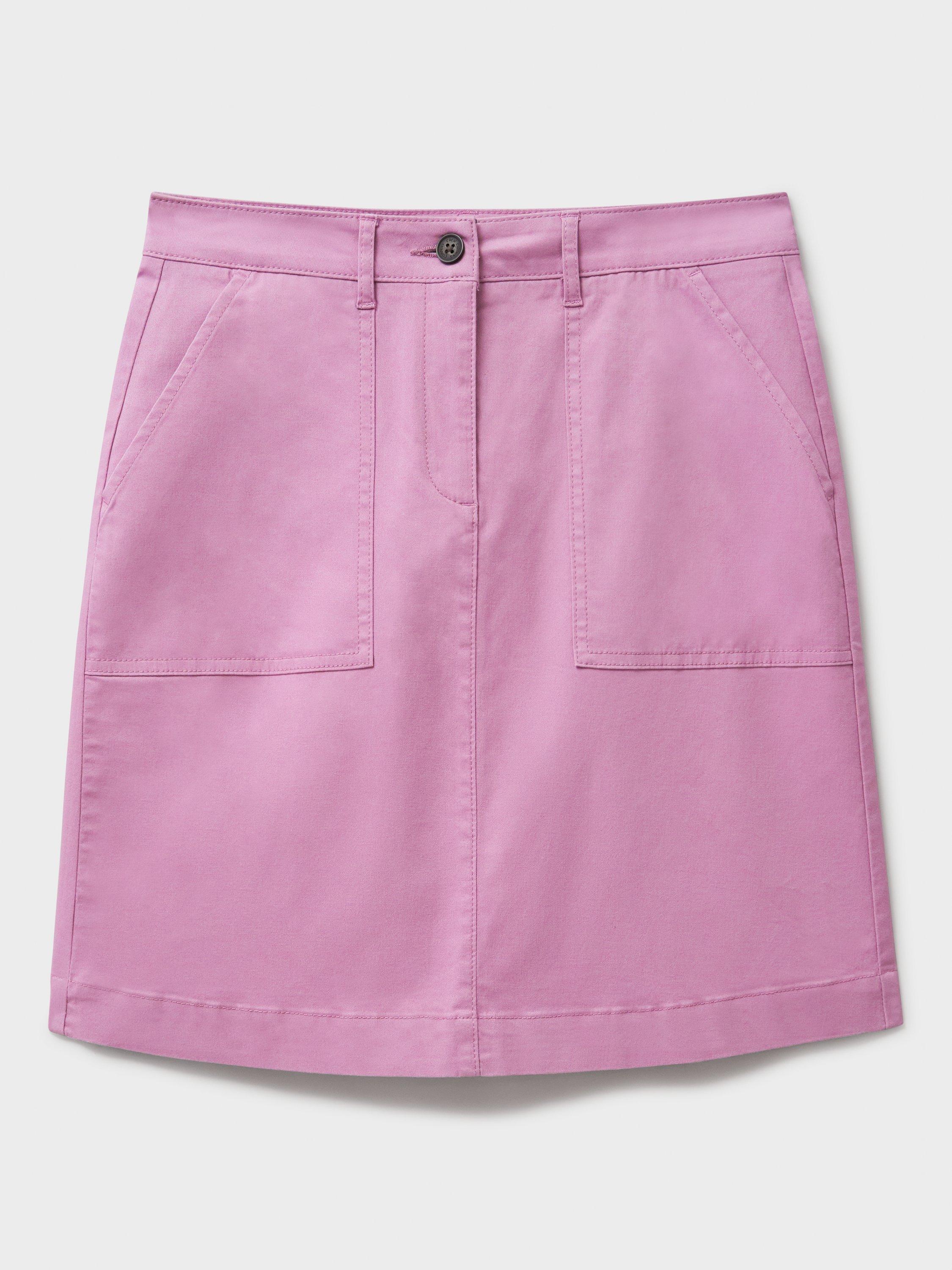 Product image 5 of 5, which shows Crew Clothing Chino Mini Skirt, Light Pink, 8
