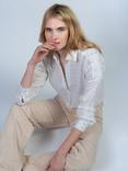 Cape Cove Metallic Heart Shirt, Cream