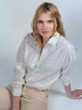 Cape Cove Metallic Heart Shirt, Cream