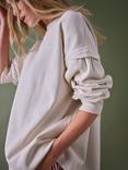 Cape Cove Oversized Embroidered Sweatshirt, Cream