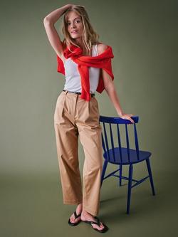 Cape Cove Sea Relaxed Cropped Trousers - view 2, Beige