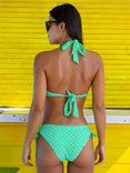 Aspiga Geometric Halterneck Bikini Set, Green