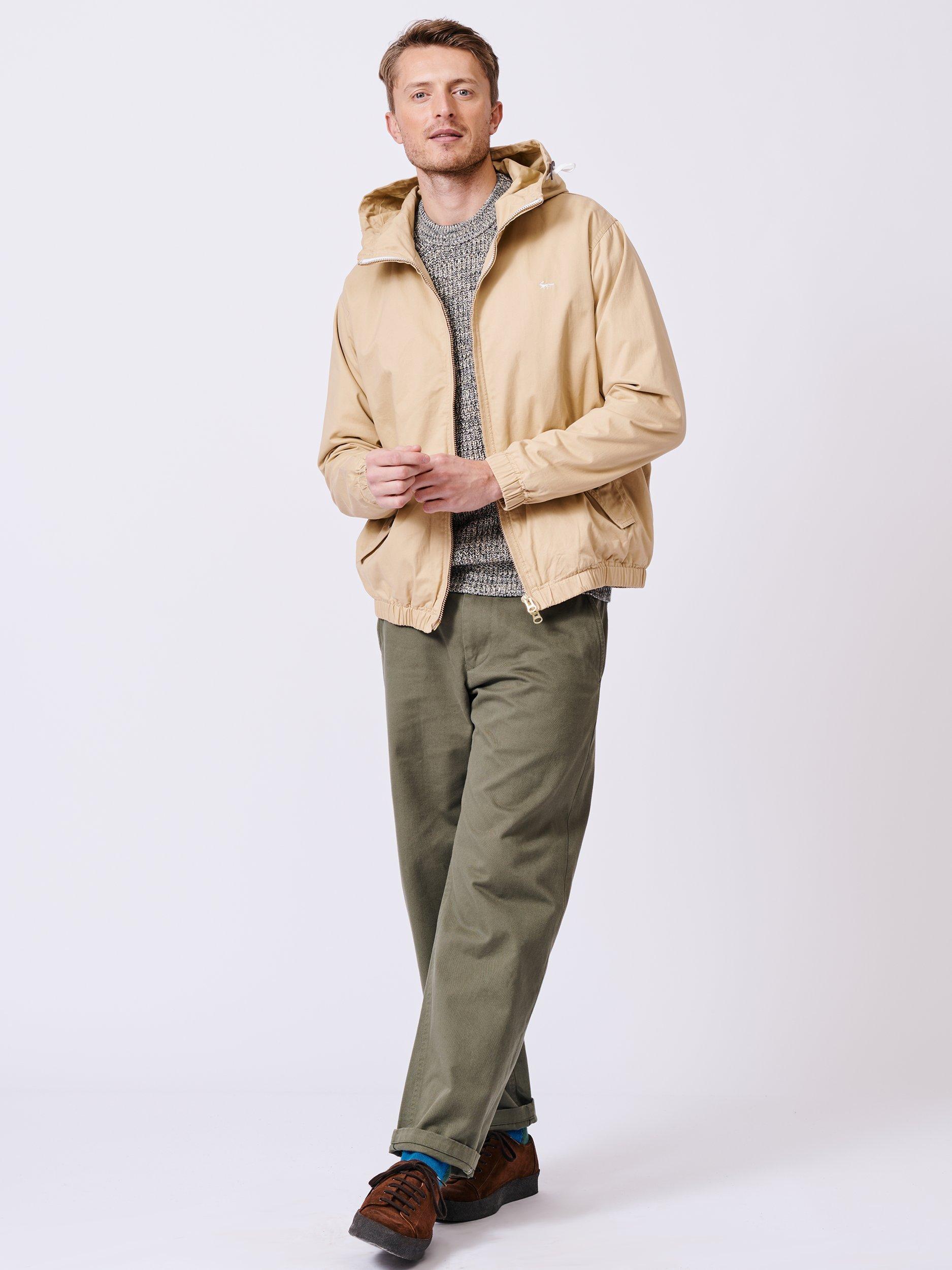 Product image 3 of 8, which shows Aubin Kirkmond Cotton Windbreaker Jacket, Beige, M