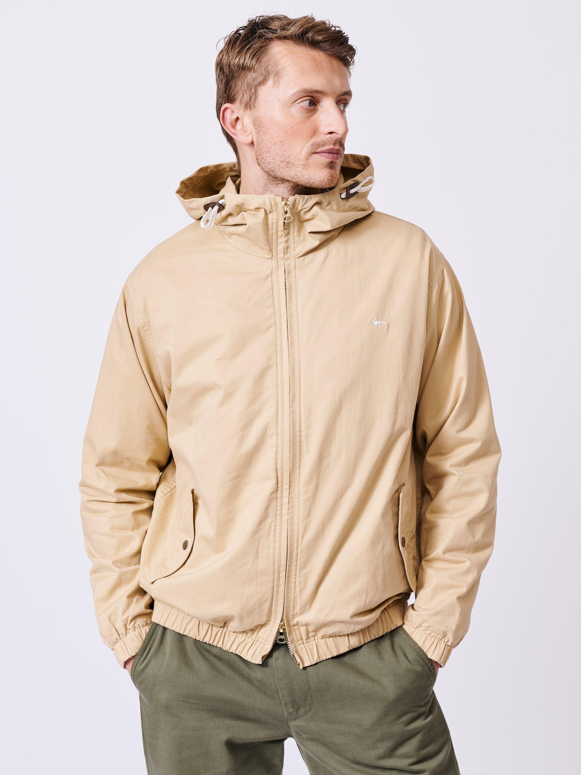 Product image 4 of 8, which shows Aubin Kirkmond Cotton Windbreaker Jacket, Beige, M