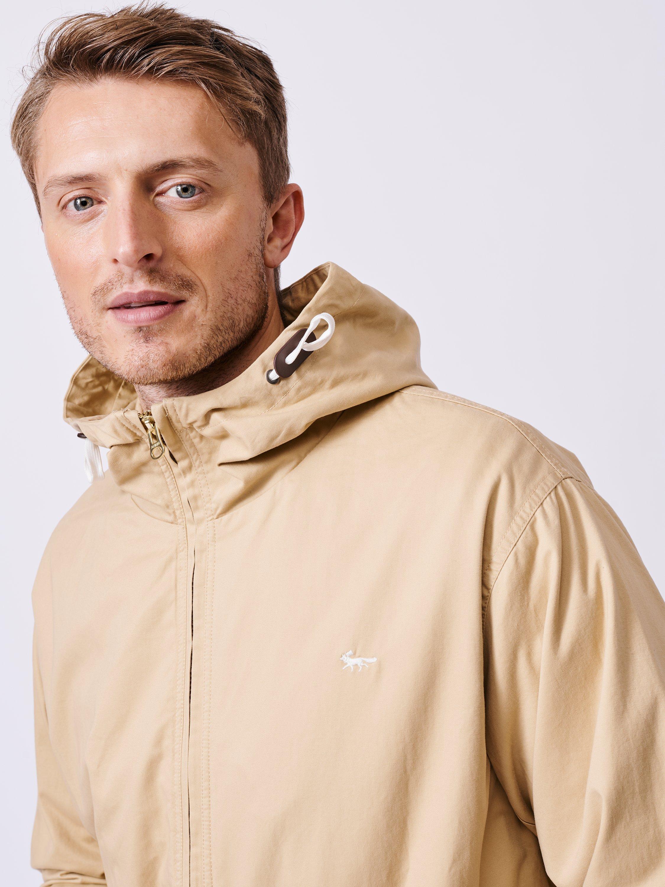 Product image 5 of 8, which shows Aubin Kirkmond Cotton Windbreaker Jacket, Beige, M