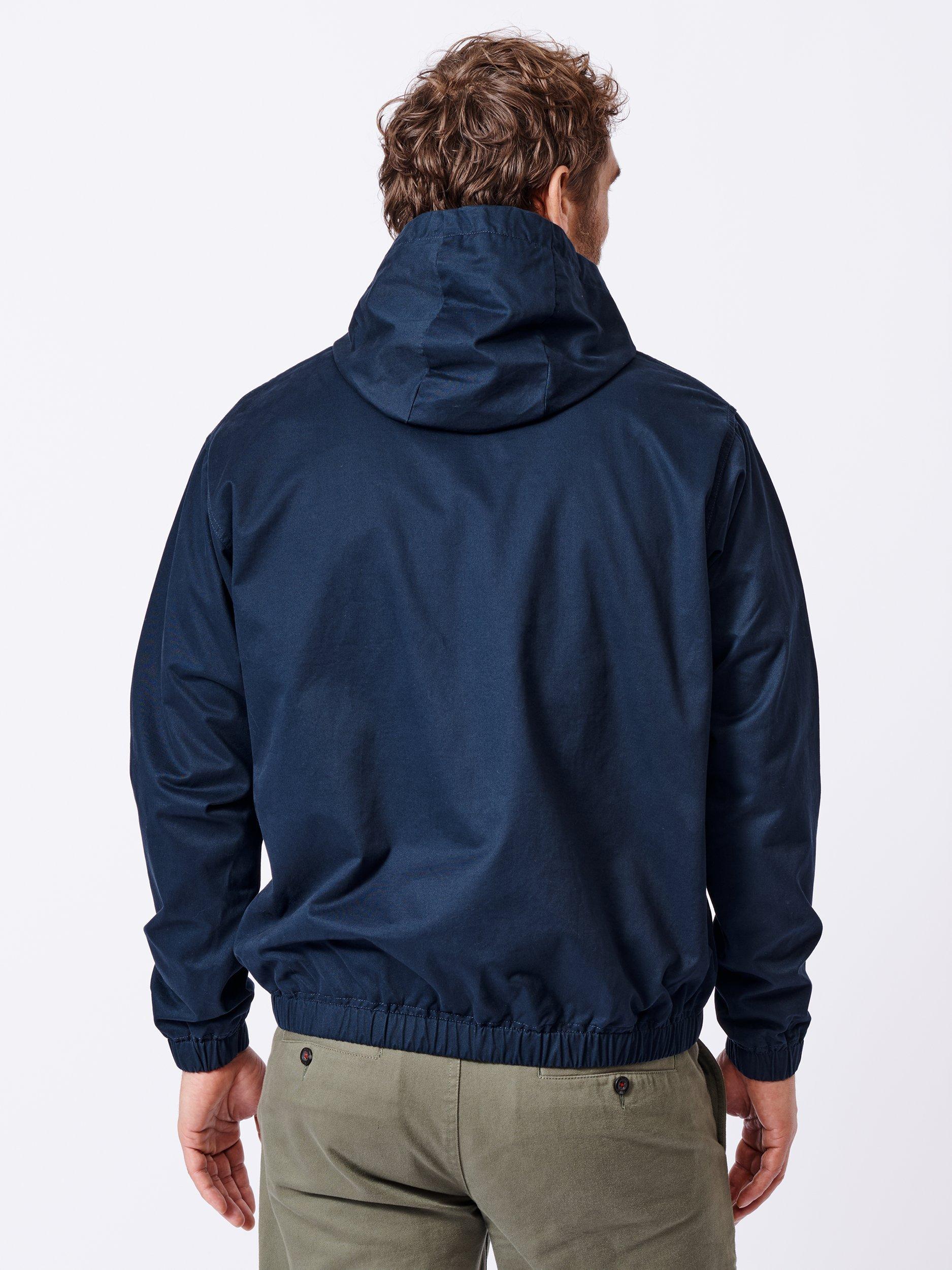 Product image 2 of 9, which shows Aubin Kirkmond Cotton Windbreaker Jacket, Navy, S
