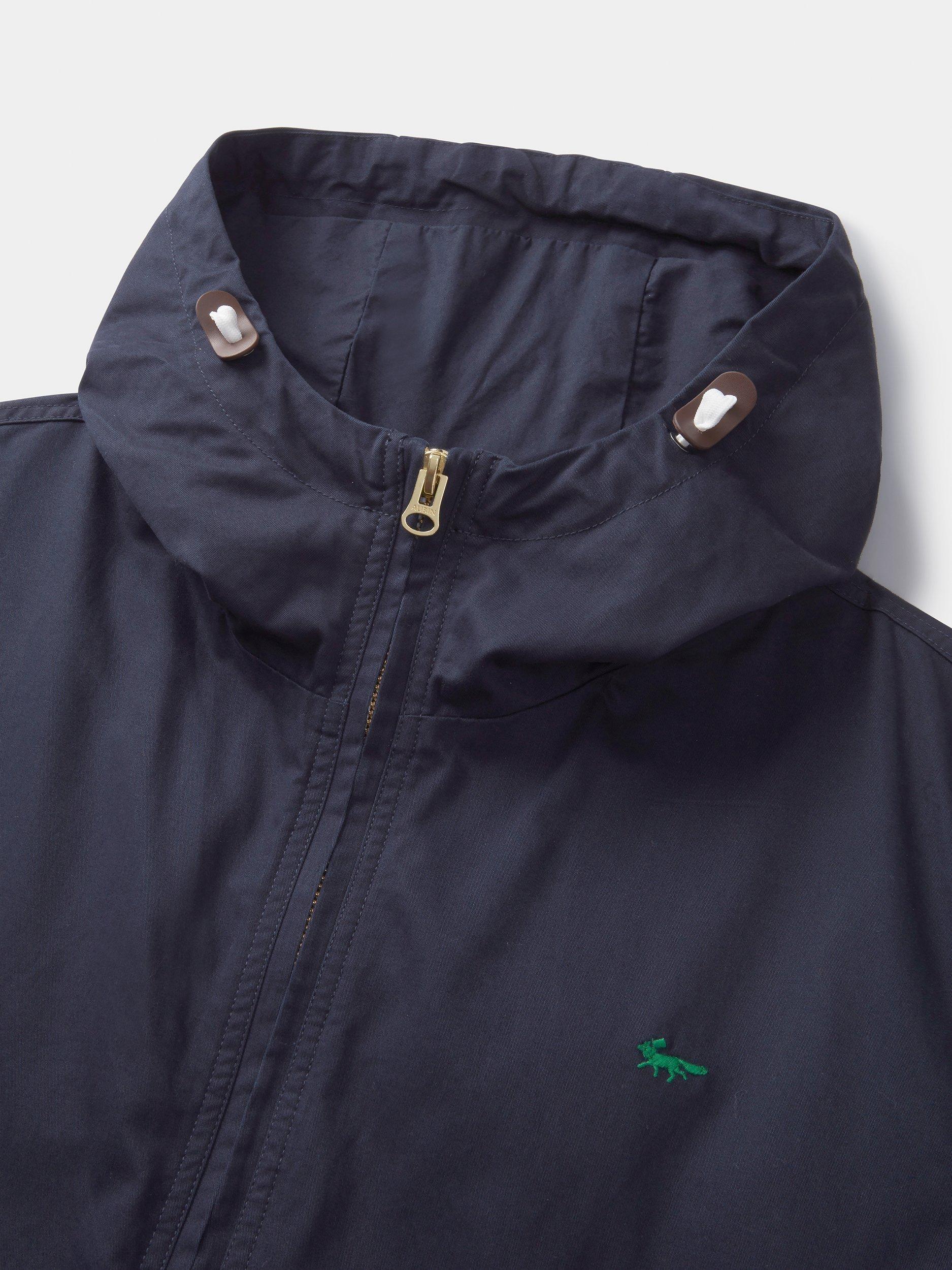 Product image 8 of 9, which shows Aubin Kirkmond Cotton Windbreaker Jacket, Navy, S