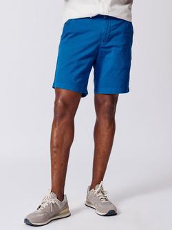 Aubin Stamford Cotton Regular Fit Chino Shorts, Washed Cobalt