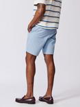 Aubin Stamford Cotton Regular Fit Chino Shorts, Pale Blue