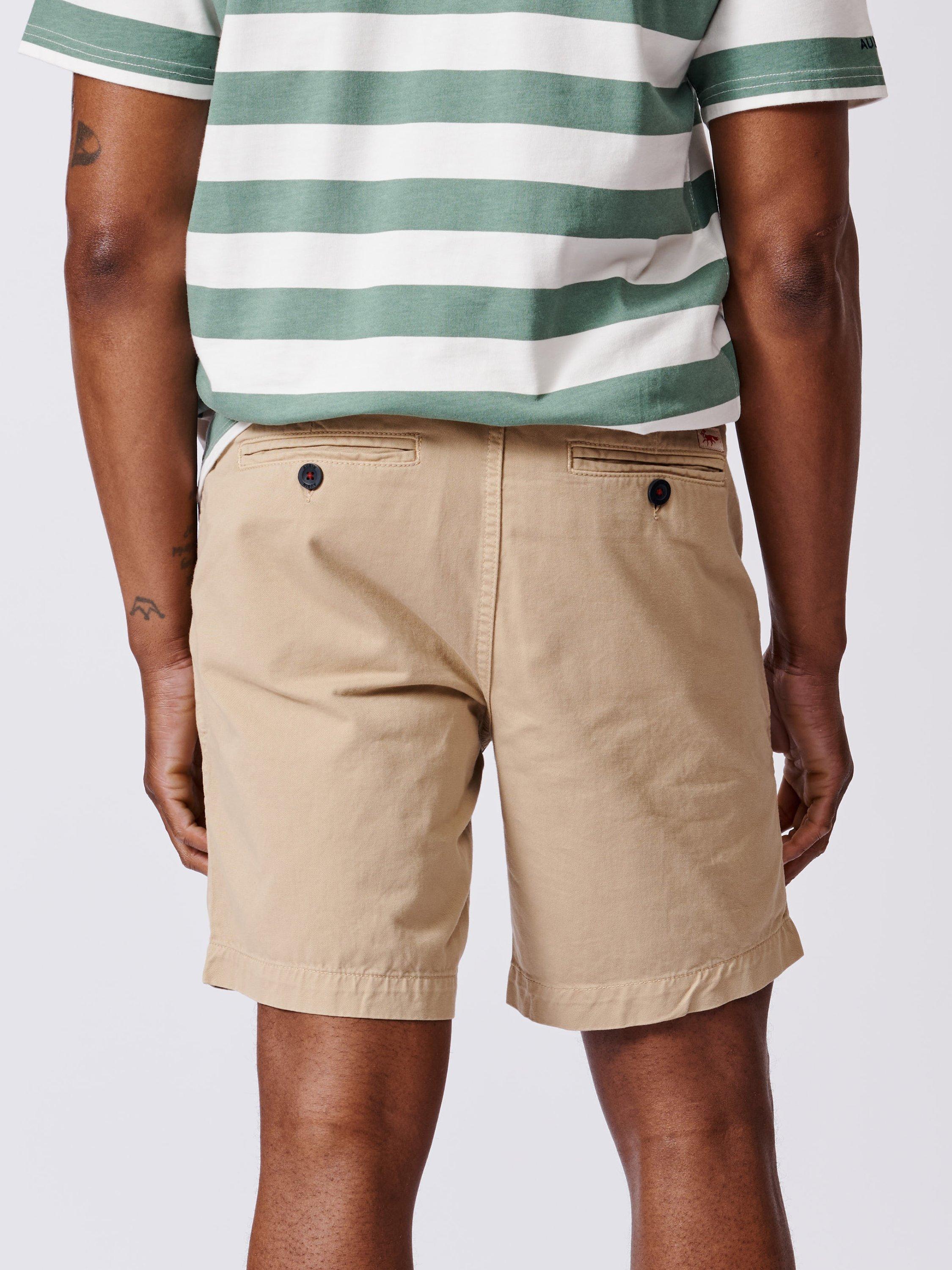 Product image 2 of 6, which shows Aubin Stamford Cotton Regular Fit Chino Shorts, Sand, 30