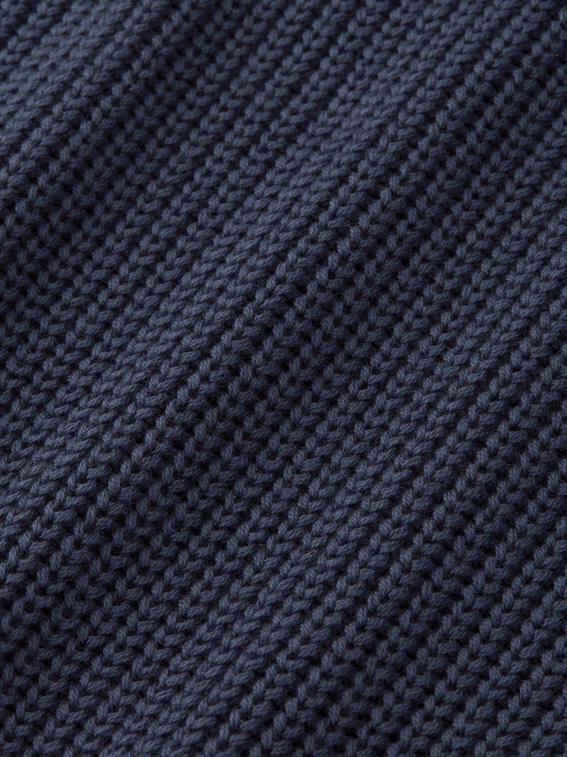 Product image 7 of 7, which shows Aubin Martin Rib Knit Crew Neck Jumper, Navy, S