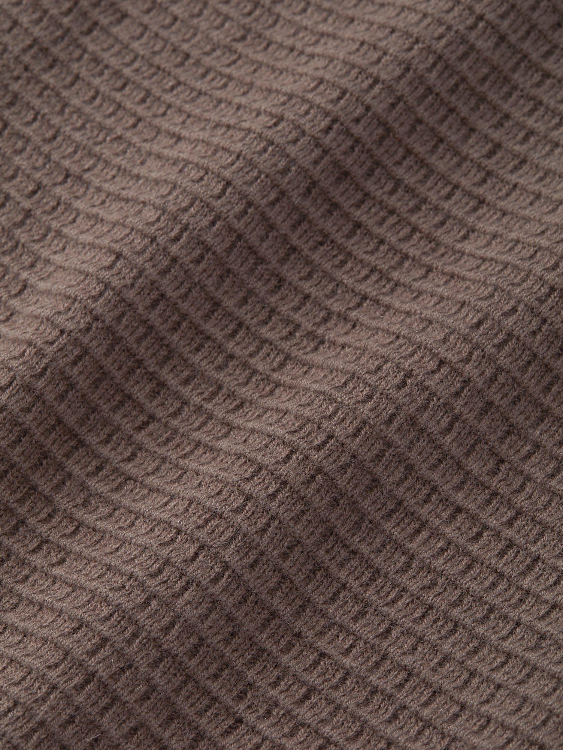 Product image 5 of 6, which shows Aubin Keats Cotton Regular Fit Short Sleeve Polo Shirt, Taupe, S