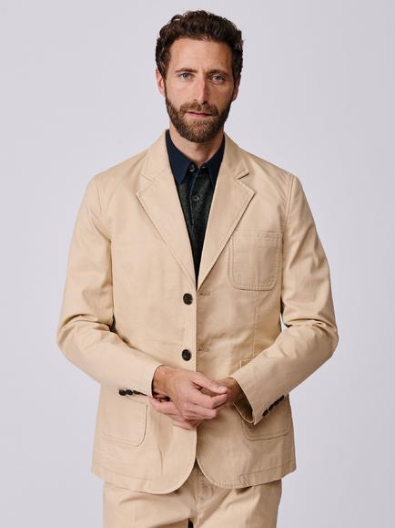 Aubin Mareham Patch Pocket Suit Jacket, Sand