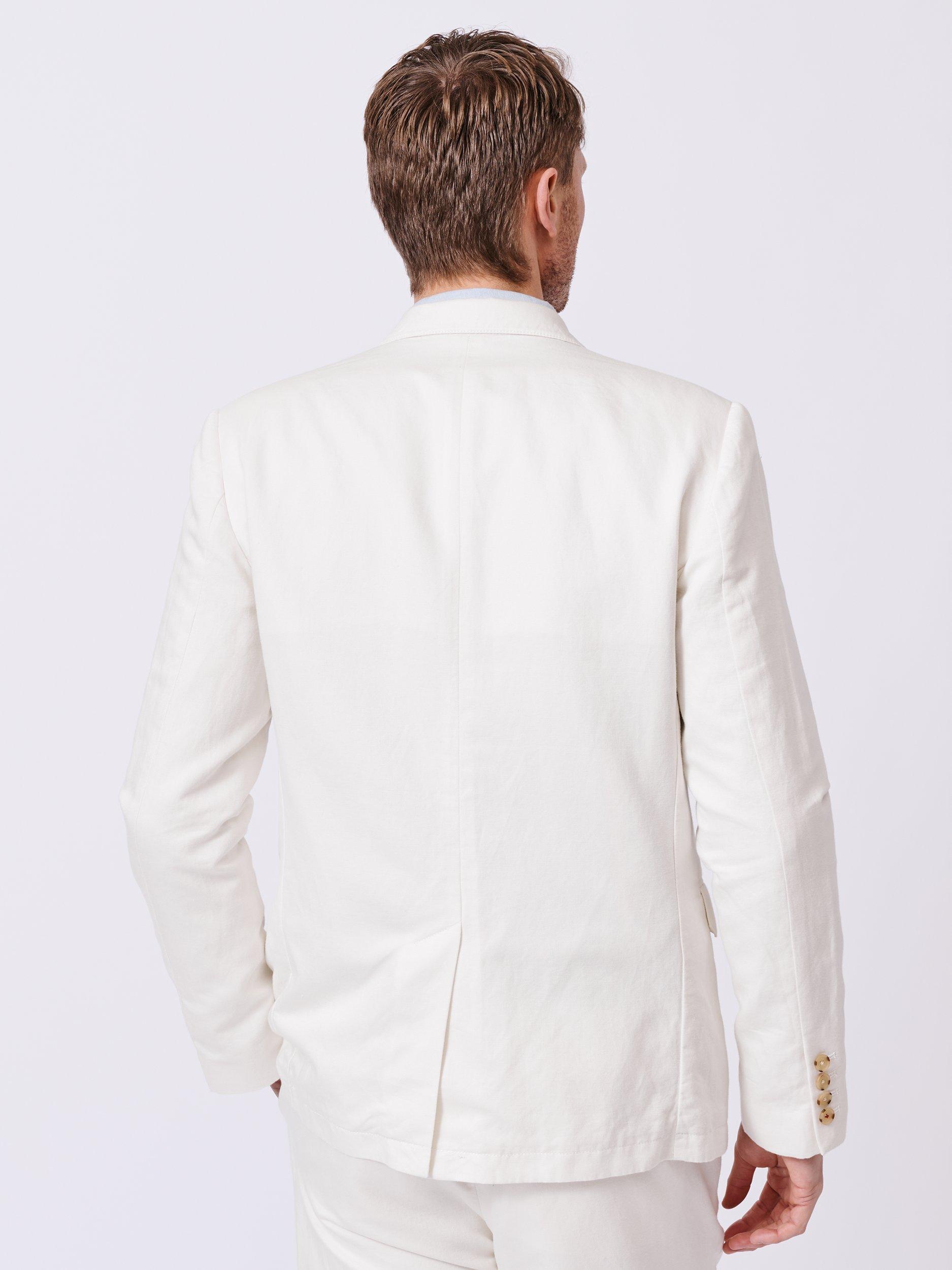 Product image 2 of 7, which shows Aubin Pasmore Tailored Fit Linen Blend Suit Jacket, Vintage White, 40
