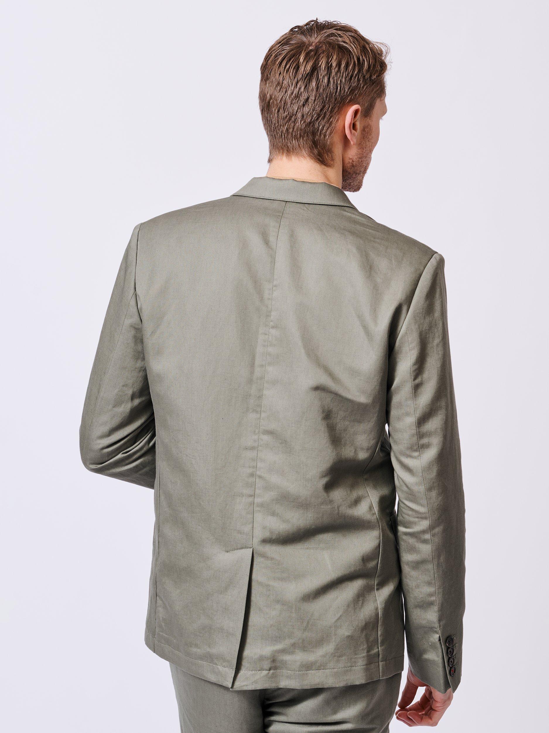 Product image 2 of 7, which shows Aubin Pasmore Tailored Fit Linen Blend Suit Jacket, Khaki, 38