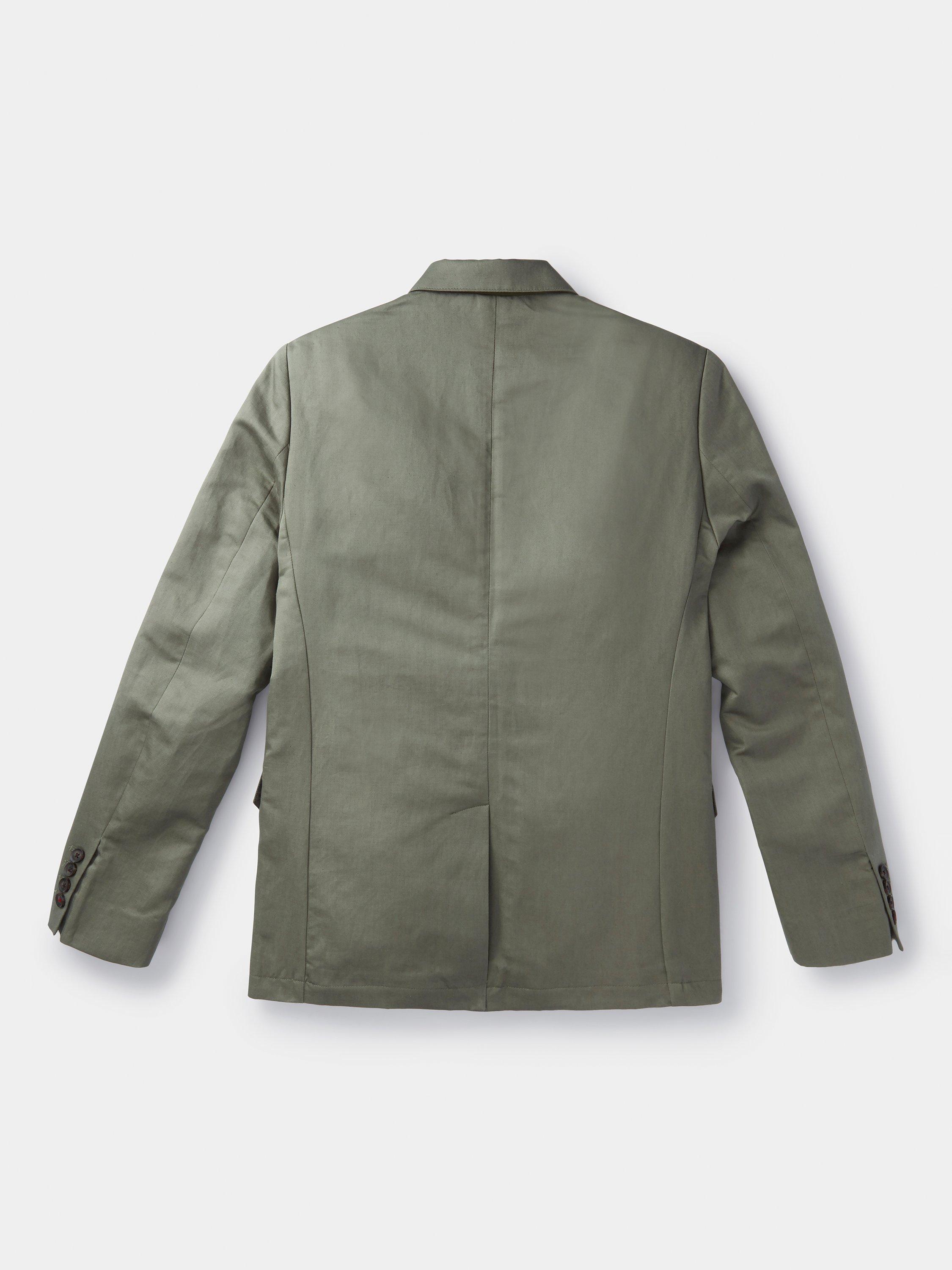 Product image 7 of 7, which shows Aubin Pasmore Tailored Fit Linen Blend Suit Jacket, Khaki, 38