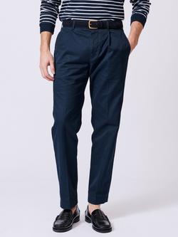 Aubin Stickney Straight Leg Trousers, Navy