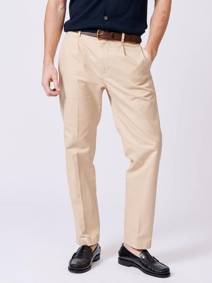 Aubin Stickney Straight Leg Trousers, Sand