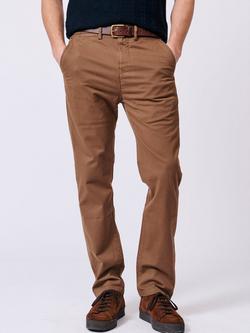 Aubin Witham Stretch Chinos, Toffee