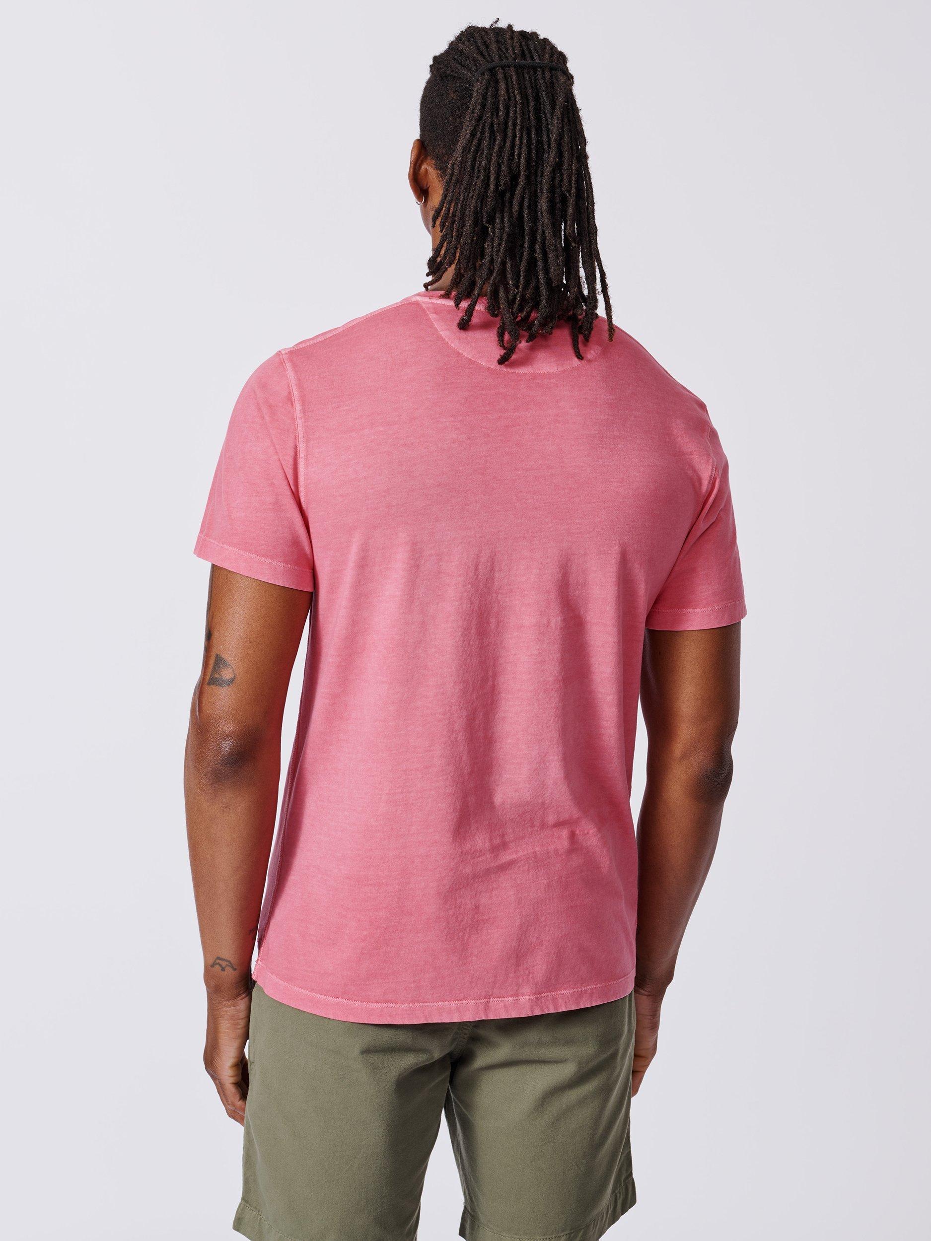 Product image 2 of 5, which shows Aubin Hareby Organic Cotton Regular Fit Short Sleeve T-Shirt, Pink, S