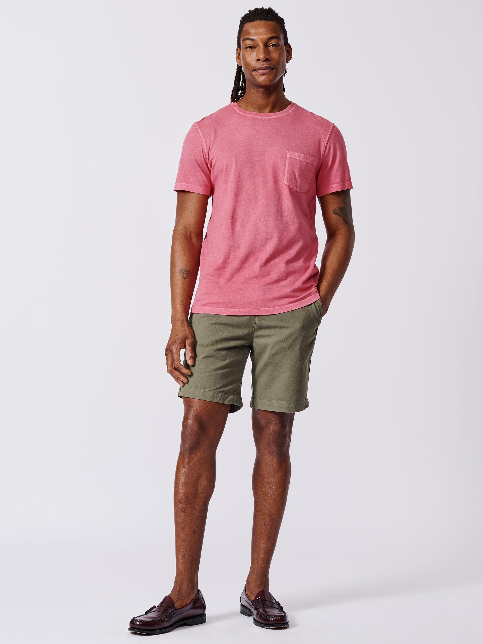 Product image 3 of 5, which shows Aubin Hareby Organic Cotton Regular Fit Short Sleeve T-Shirt, Pink, S