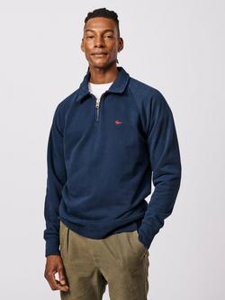 Aubin Dunster Zip Neck Jumper, Navy